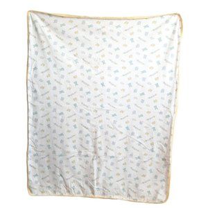 Vintage Honors Baby Bunny Bear Turtle Chick Swaddle Receiving Blanket 36" X 28"